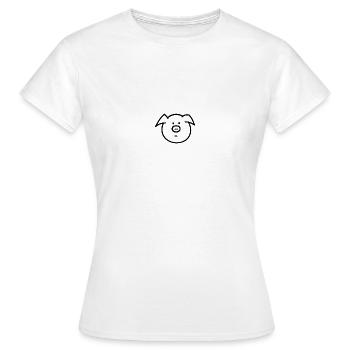 Cochon cochon - T-shirt Femme - blanc - Devant - AI Model Female 172 dark (172cm)