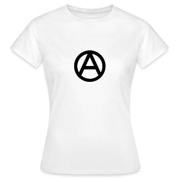 anarchie - Frauen T-Shirt - Weiß - Vorne - AI Model Female 172 dark (172cm)
