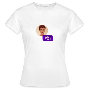 WMN PWR - Visage Féminin - 03 - T-shirt Femme - blanc - Devant - AI Model Female 172 dark (172cm)