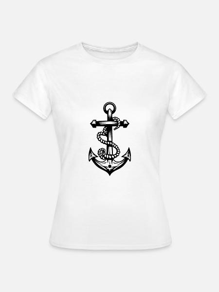 Anker Symbolik - Frauen T-Shirt - Weiß