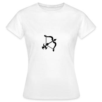 Sagittaire - T-shirt Femme - blanc - Devant - AI Model Female 172 dark (172cm)