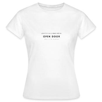 Open Door - Frauen T-Shirt - Weiß - Vorne - AI Model Female 172 dark (172cm)