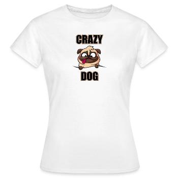 Crazy Dog - Women's T-Shirt - white - Front - AI Model Female 172 dark (172cm)