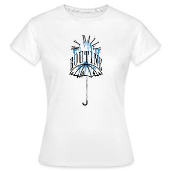 Deep Umbrella - Ma routine quotidienne - Survivre - T-shirt Femme - blanc - Devant - AI Model Female 172 dark (172cm)