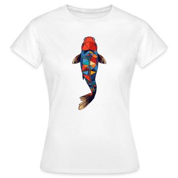 Calme comme une carpe koï - T-shirt Femme - blanc - Devant - AI Model Female 172 dark (172cm)