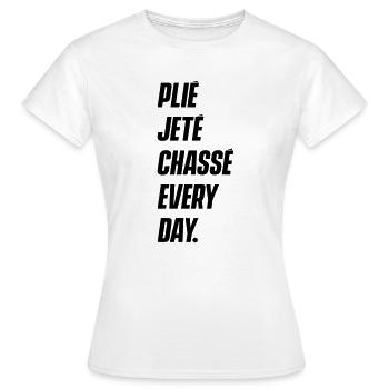 Mix of Dance Gymnastics Cheer Leading - T-shirt Femme - blanc - Devant - AI Model Female 172 dark (172cm)