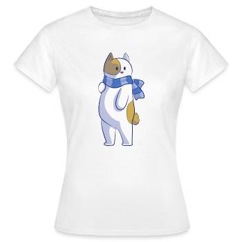 Bob le chat coquet - T-shirt Femme - blanc - Devant - AI Model Female 172 dark (172cm)