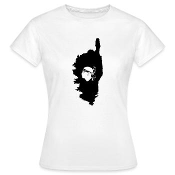 Korsika - Frauen T-Shirt - Weiß - Vorne - AI Model Female 172 dark (172cm)