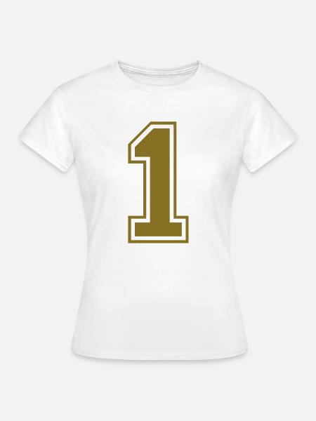 nummer - 1 - Frauen T-Shirt - Weiß