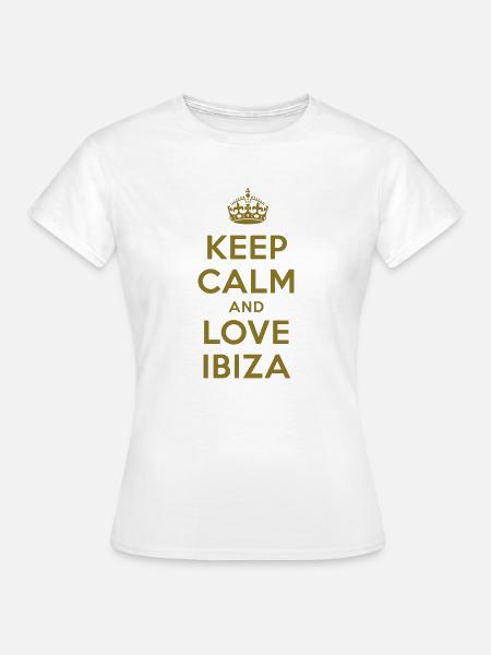 keep calm and love ibiza - Frauen T-Shirt - Weiß