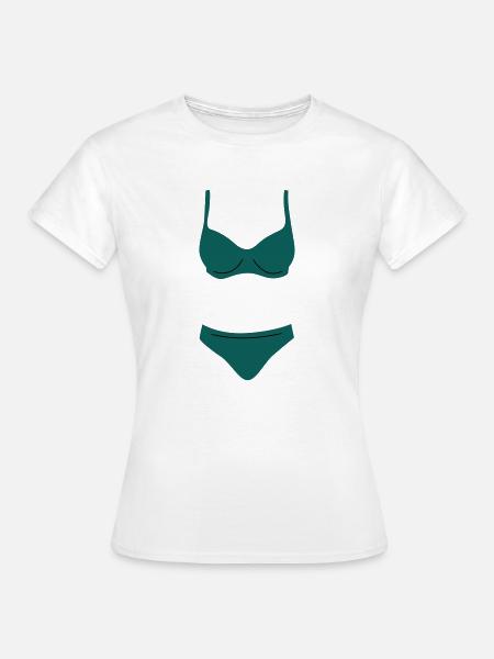 bikini - Frauen T-Shirt - Weiß