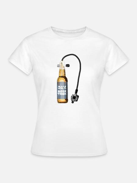 Beertrox, Taucherflasche - Frauen T-Shirt - Weiß