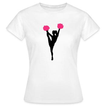 Cheerleader - T-shirt Femme - blanc - Devant - AI Model Female 172 dark (172cm)