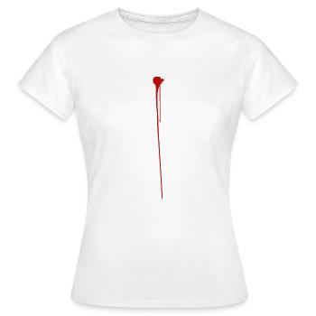 sang - T-shirt Femme - blanc - Devant - AI Model Female 172 dark (172cm)