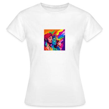 Personnes queer - T-shirt Femme - blanc - Devant - AI Model Female 172 dark (172cm)