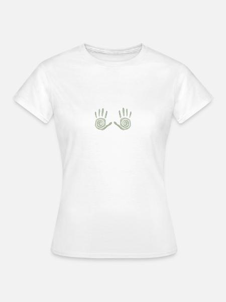 Reiki Hände - Frauen T-Shirt - Weiß