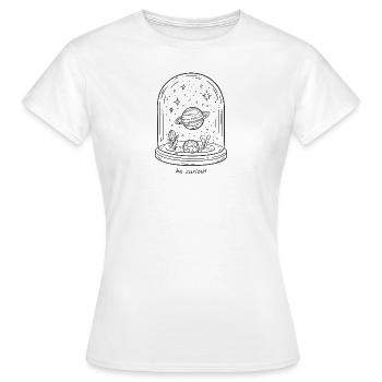 Soyez curieux - T-shirt Femme - blanc - Devant - AI Model Female 172 dark (172cm)
