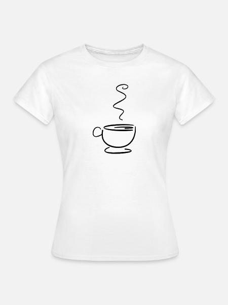Kaffee - Frauen T-Shirt - Weiß