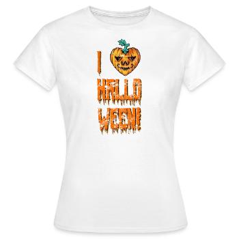 I love Halloween - Party Kostüm - Frauen T-Shirt - Weiß - Vorne - AI Model Female 172 dark (172cm)