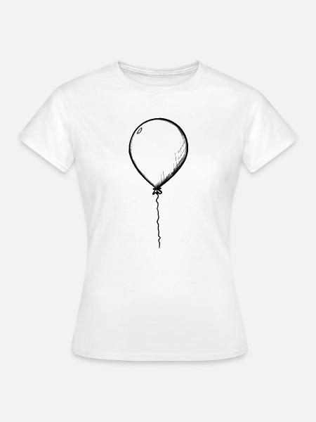 Ein Ballon - Frauen T-Shirt - Weiß