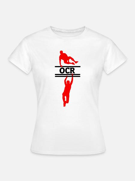 OCR-Bewegung – Sprung- und Hängdesign - Frauen T-Shirt - Weiß