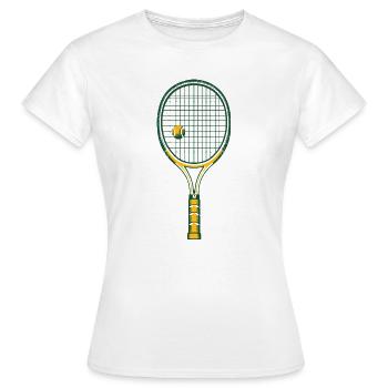 Matchball Mentalität - Frauen T-Shirt - Weiß - Vorne - AI Model Female 172 dark (172cm)
