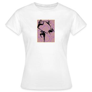 Dance Dancing People - Women's T-Shirt - white - Front - AI Model Female 172 dark (172cm)
