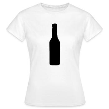0,33 bouteille de bière - T-shirt Femme - blanc - Devant - AI Model Female 172 dark (172cm)