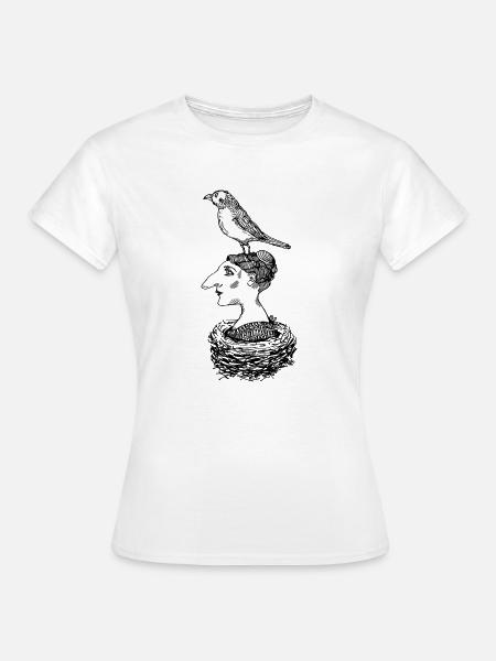 Im Nest - Frauen T-Shirt - Weiß