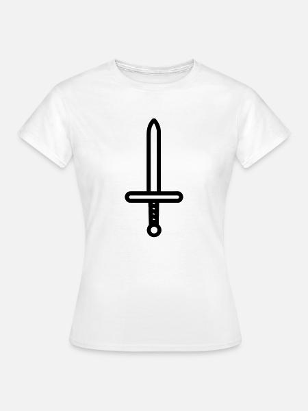 Schwert - Frauen T-Shirt - Weiß