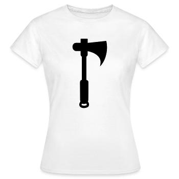 Axt - Frauen T-Shirt - Weiß - Vorne - AI Model Female 172 dark (172cm)