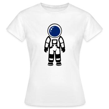 Astronaute - T-shirt Femme - blanc - Devant - AI Model Female 172 dark (172cm)