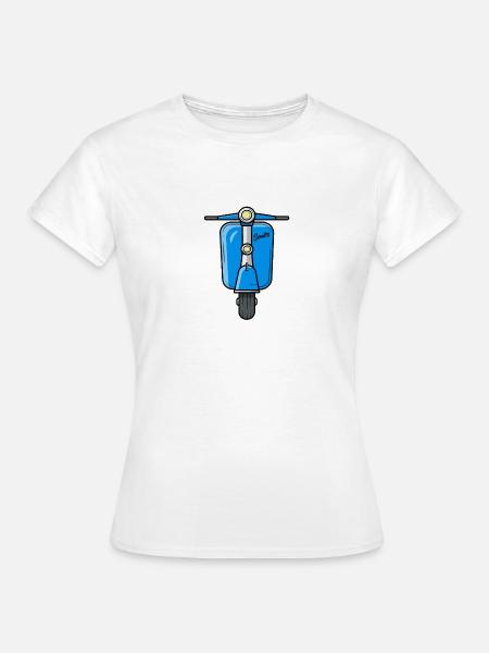 Scooter Motorroller Roller - Frauen T-Shirt - Weiß