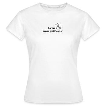 KARMA - Women's T-Shirt - white - Front - AI Model Female 172 dark (172cm)