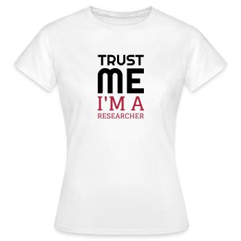 Researcher Research Forscher Chercheur Recherche - Women's T-Shirt - white - Front - AI Model Female 172 dark (172cm)
