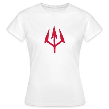 trident du diable - T-shirt Femme - blanc - Devant - AI Model Female 172 dark (172cm)