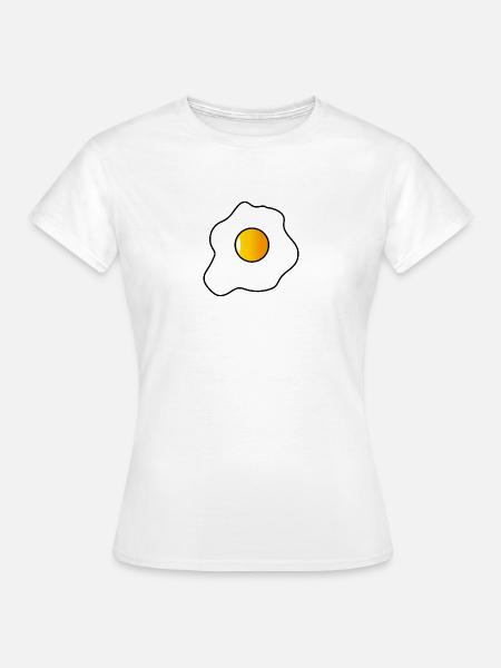 Illustration Spiegelei. Spiegelei - Frauen T-Shirt - Weiß