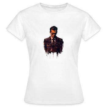 Les cyber-hommes - T-shirt Femme - blanc - Devant - AI Model Female 172 dark (172cm)