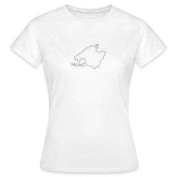 mallorca heimat auswandern - Frauen T-Shirt - Weiß - Vorne - AI Model Female 172 dark (172cm)