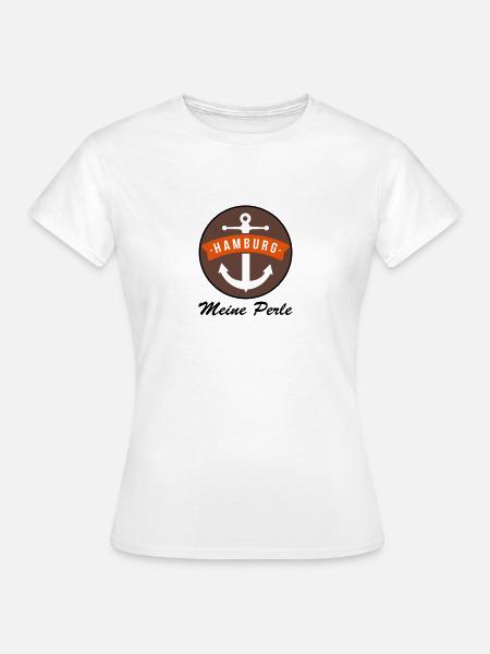 Hamburg meine Perle - Frauen T-Shirt - Weiß