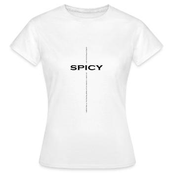Spicy - Frauen T-Shirt - Weiß - Vorne - AI Model Female 172 dark (172cm)