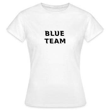 Blue Team black - Frauen T-Shirt - Weiß - Vorne - AI Model Female 172 dark (172cm)