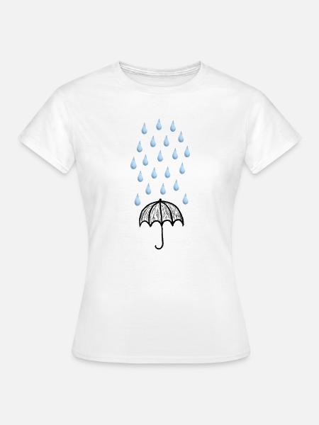 Regenschirm - Frauen T-Shirt - Weiß
