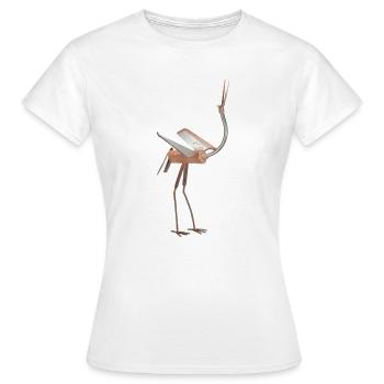 oiseau - T-shirt Femme - blanc - Devant - AI Model Female 172 dark (172cm)