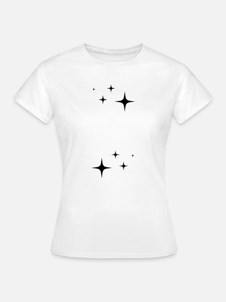 Funkeln Glitzer Sterne - Frauen T-Shirt - Weiß
