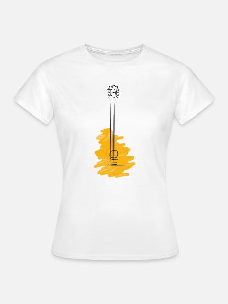 Gitarre Gitarrist Musiklehrer - Frauen T-Shirt - Weiß