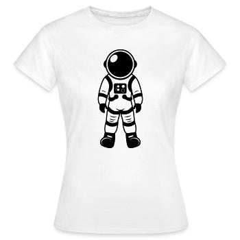 Astronaut Icon - Frauen T-Shirt - Weiß - Vorne - AI Model Female 172 dark (172cm)