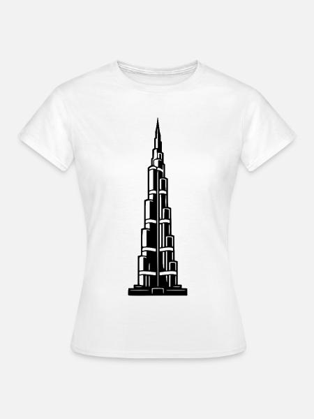 Burj Khalifa Dubai - Frauen T-Shirt - Weiß