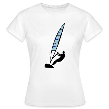 Windsurfing - Frauen T-Shirt - Weiß - Vorne - AI Model Female 172 dark (172cm)