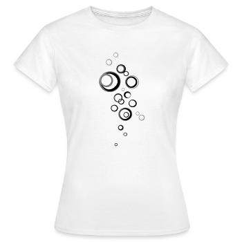Kreise - Frauen T-Shirt - Weiß - Vorne - AI Model Female 172 dark (172cm)